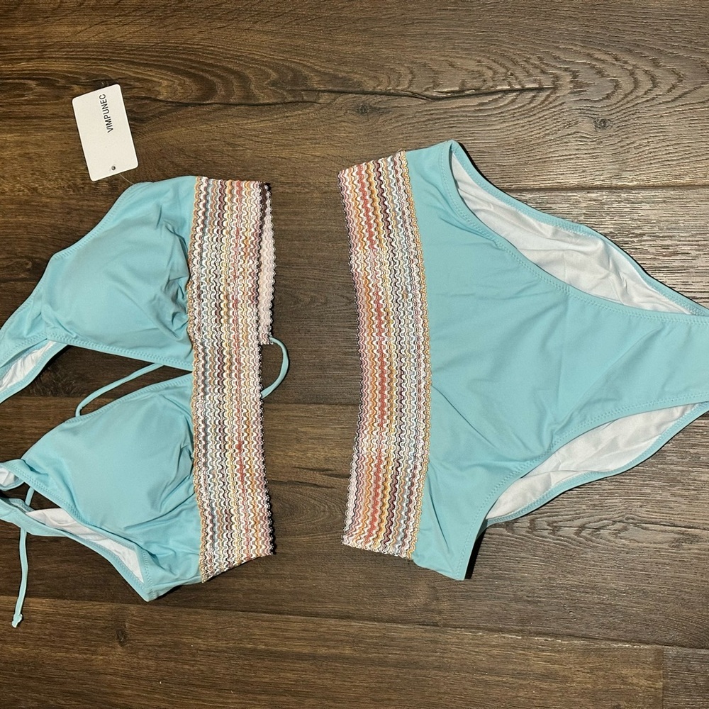Stylish Blue Bikini Set